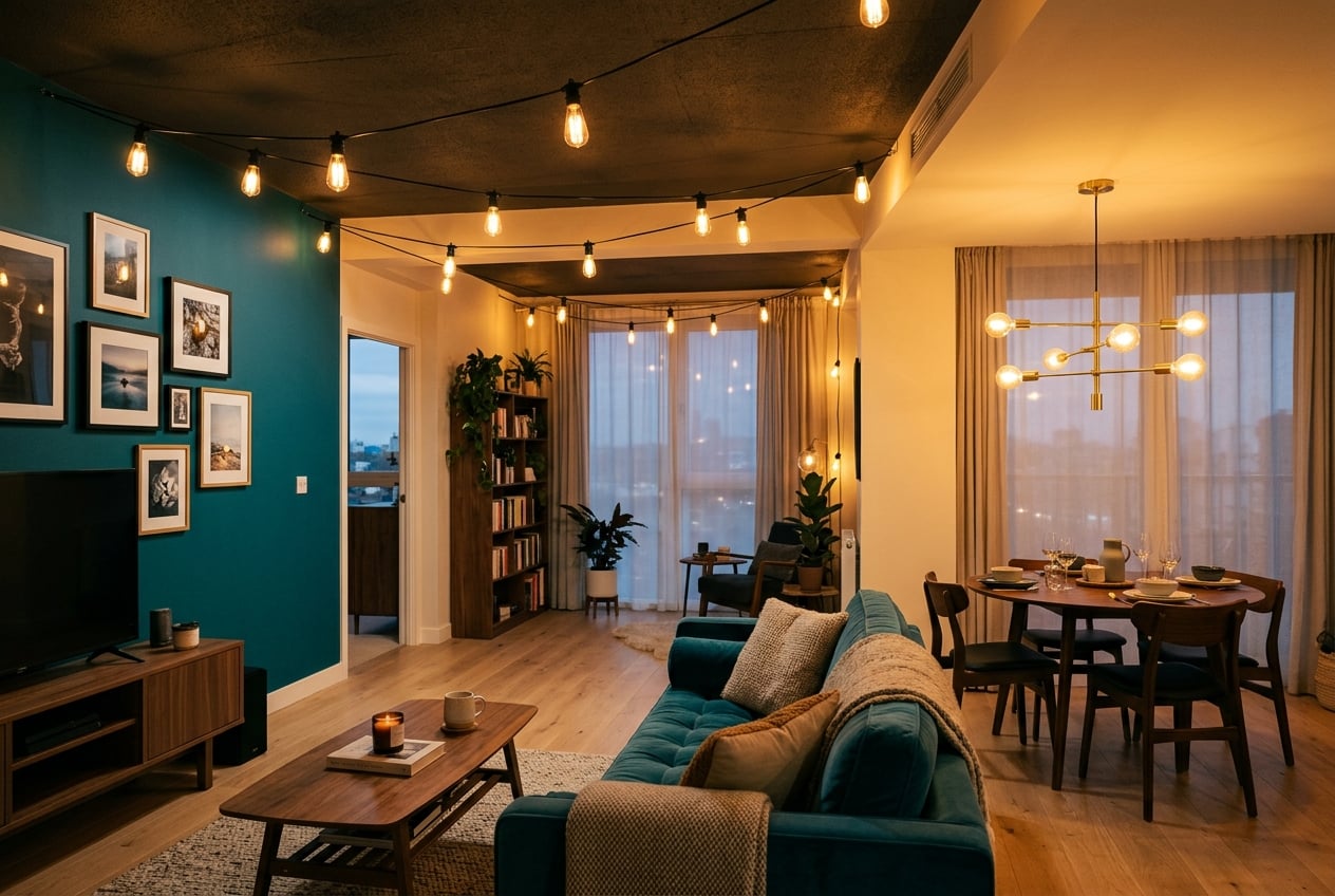 Lighting Upgrades — renter-friendly apartment service project showcase