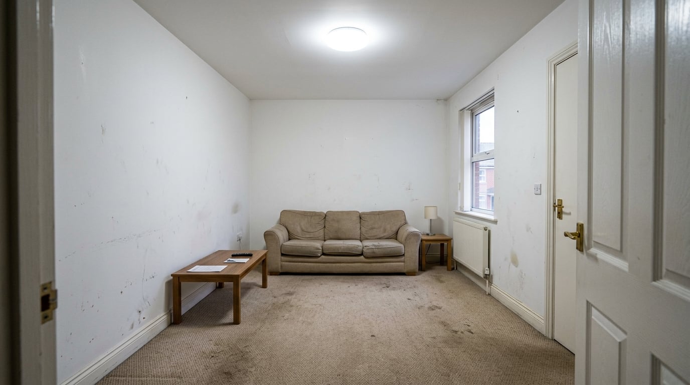 Before: Botanical Accent Wall Transformation
